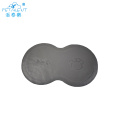 Paillasson de forme demi-ronde en silicone imperméable